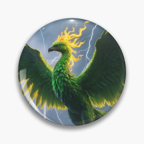 Item preview, Green flame Phoenix designed and sold by AJTees99.