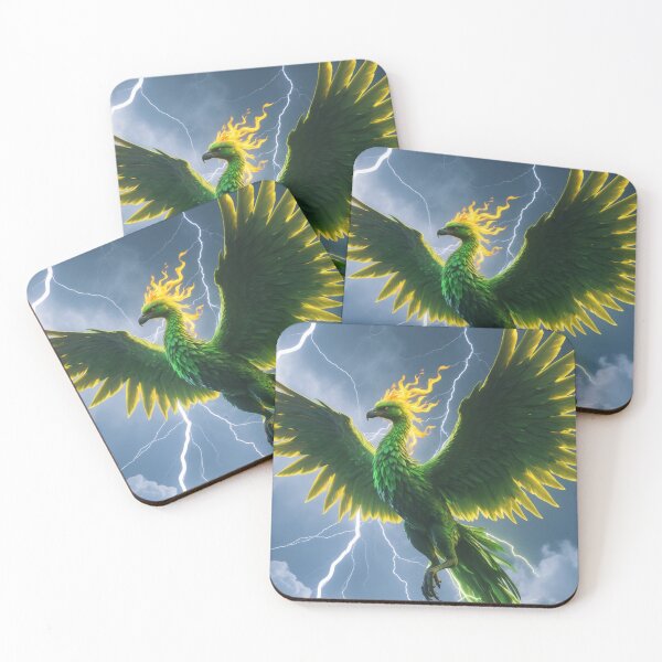 Item preview, Green flame Phoenix designed and sold by AJTees99.