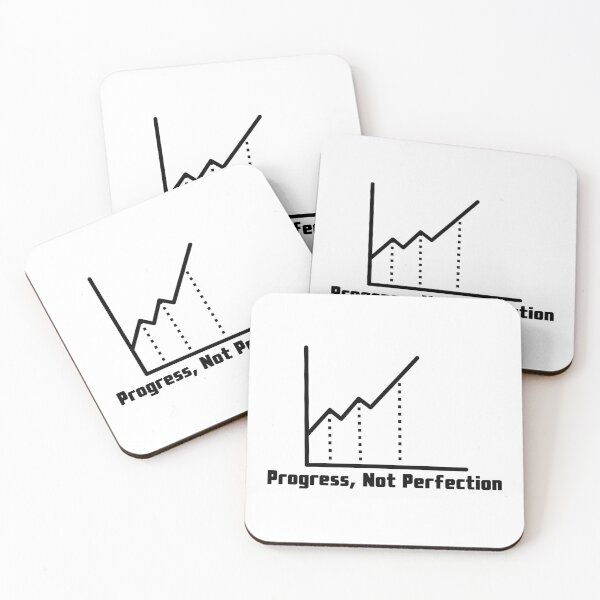 Item preview, Progress Not Perfection – Motivational Fitness Quote designed and sold by J0b4t.