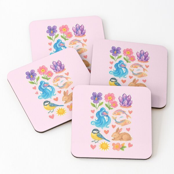 Item preview, February Watercolor Sticker Set designed and sold by BrushAndBreathe.