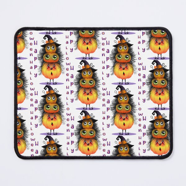 Item preview, Happy Halloween Tripple Pumpkins  designed and sold by Sonia Jones Art.