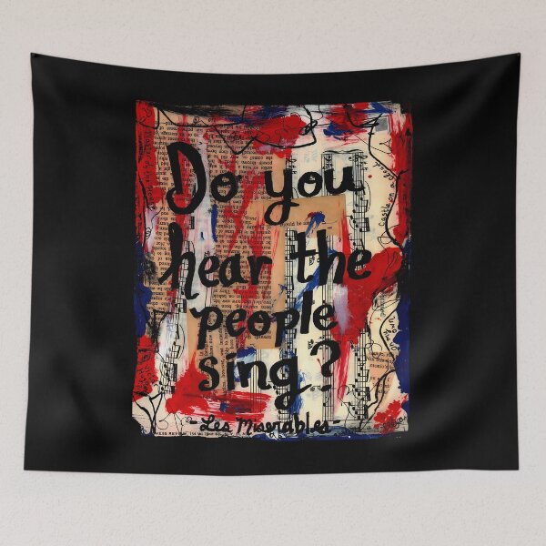 Item preview, Les Miserables Broadway Musical Theater Theatre Quote Lyrics Painting designed and sold by CAROLTHIBEAU.
