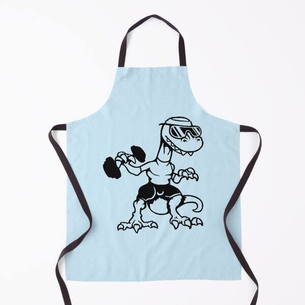 Item preview, T-Rex Gym Bodybuilder Dino Training Fitness Weights Muscles designed and sold by shirt-o-mat.