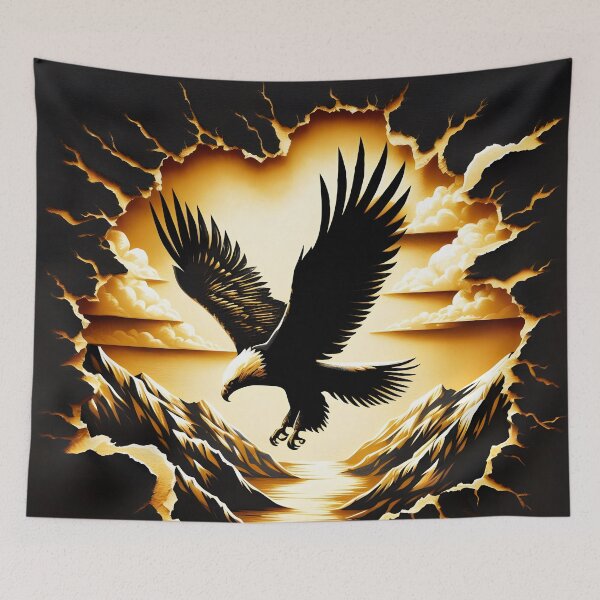 Item preview, Charcoal Torn Paper Eagle, Ai Generated Art  designed and sold by ACC .