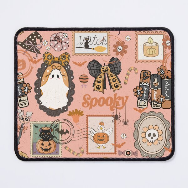Item preview, Girly Bow Halloween Stamp Style Spooky designed and sold by Walaipan.