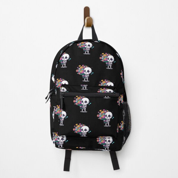 Item preview, Cute Chibi Skeleton with Colorful Flowers | Kawaii Anime Skeleton Design designed and sold by ColorSplash123.