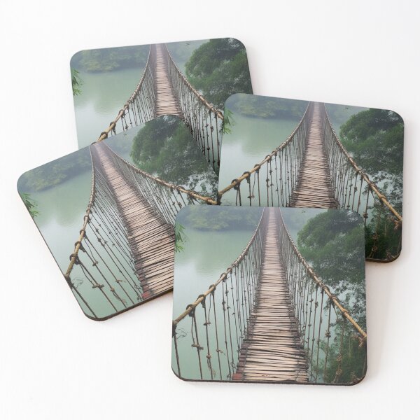 Item preview, Suspension Bridge In The Forest designed and sold by Patricks-Art.