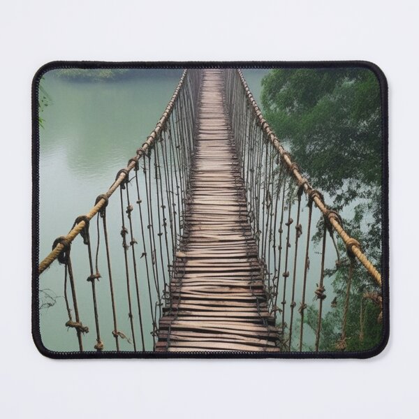 Item preview, Suspension Bridge In The Forest designed and sold by Patricks-Art.