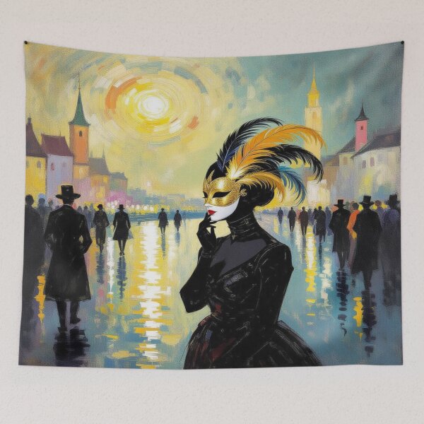 Item preview, Masquerade in Motion – Elegance, mystery and play of light between city and soul designed and sold by FotoworldEdel.