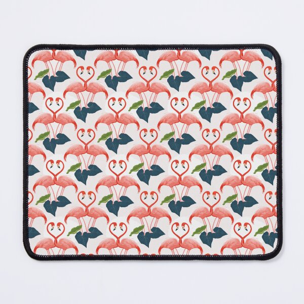 Item preview, Seamless Flamingo Heart Pattern – Tropical Romantic Summer Design designed and sold by WojcikDesigners.