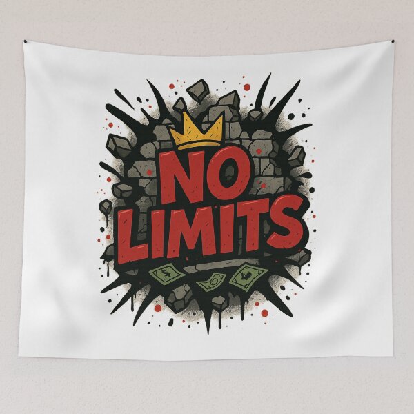 Item preview,  NO LIMITS – Breaking Walls Graffiti Tee designed and sold by PastimeMastery.