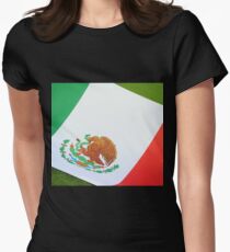 Mexican flag Women's Fitted T-Shirt