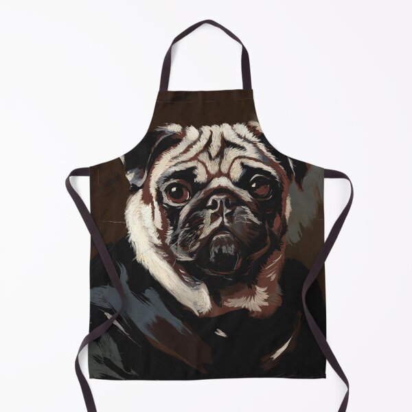 Item preview, Moody Pug Portrait Wall Art – Dramatic Pet Canvas Print designed and sold by jazzyfunky.