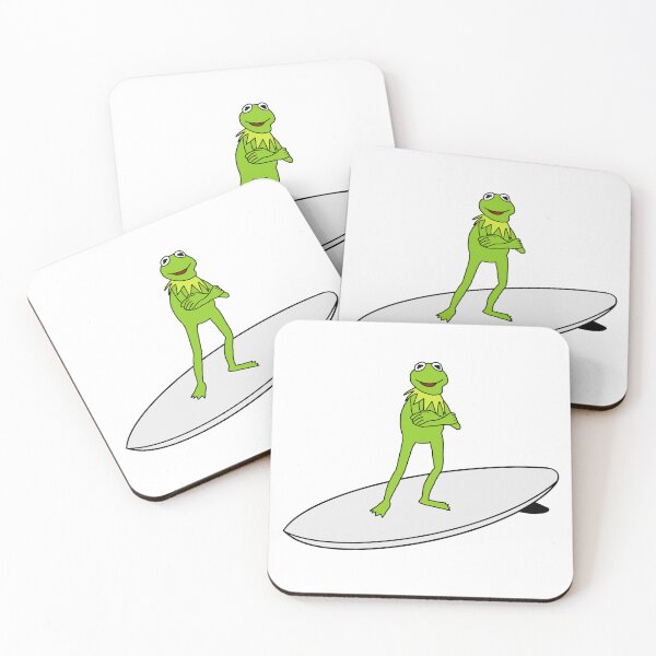 Item preview, Kermit The Frog On A Surfboard designed and sold by Animals-by-JB.