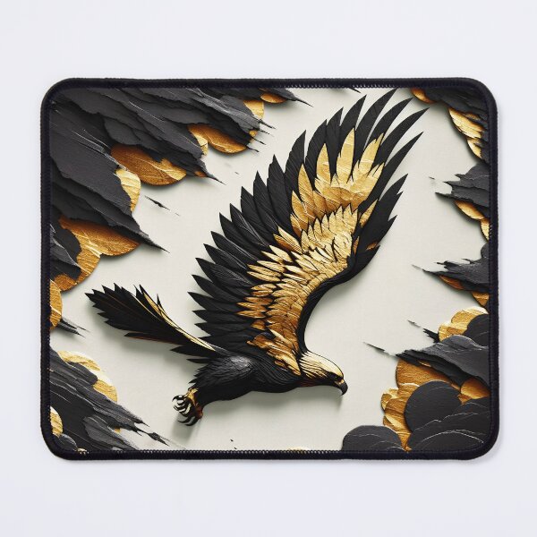 Item preview, Charcoal Torn Paper Eagle, Ai Generated Art  designed and sold by ACC .
