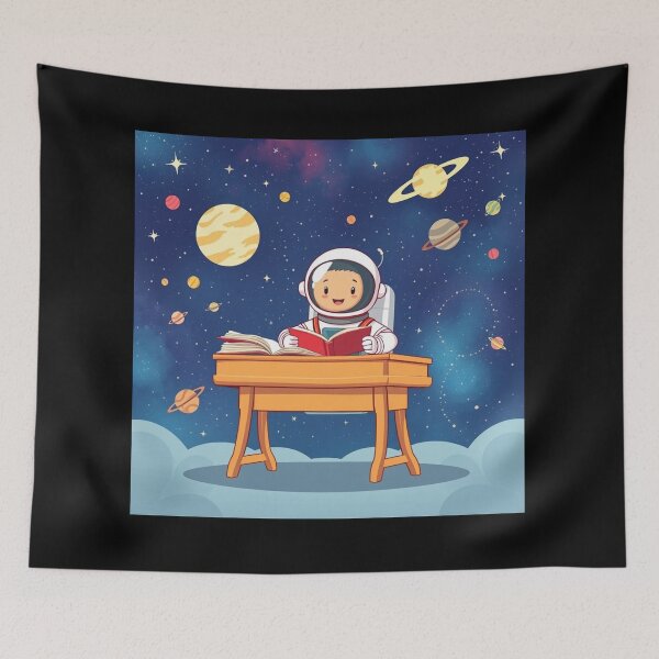 Item preview, Cosmic Learning – Little Astronaut Reading in Space designed and sold by Witty Moon.