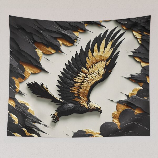 Item preview, Charcoal Torn Paper Eagle, Ai Generated Art  designed and sold by ACC .