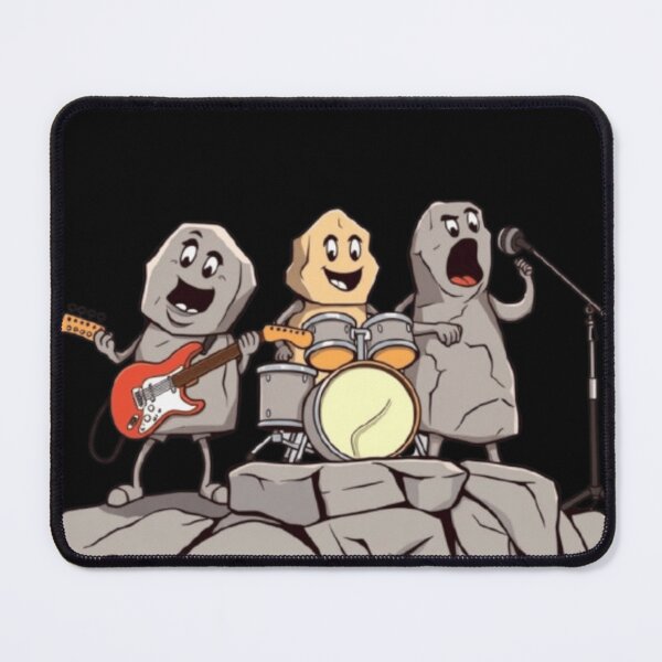 Item preview, Rock Band Rocks – Funny Cartoon Stone Musicians designed and sold by Witty Moon.