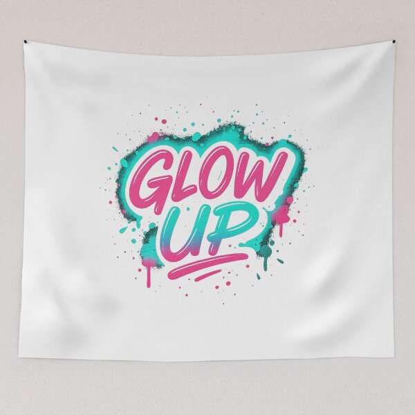 Item preview, GLOW UP – Neon Transformation Graffiti Tee designed and sold by PastimeMastery.