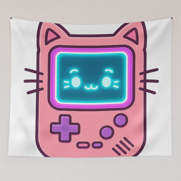 Item preview, Kawaii Cat Retro Console designed and sold by kyokugen.