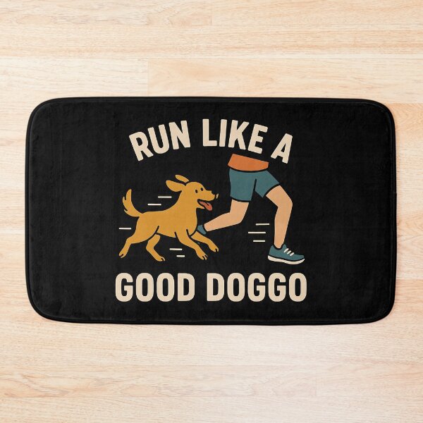 Item preview, Run Like a Good Doggo - Funny Running Dog Fitness Design designed and sold by Weorus.