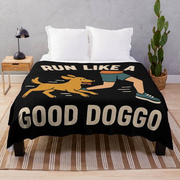 Item preview, Run Like a Good Doggo - Funny Running Dog Fitness Design designed and sold by Weorus.