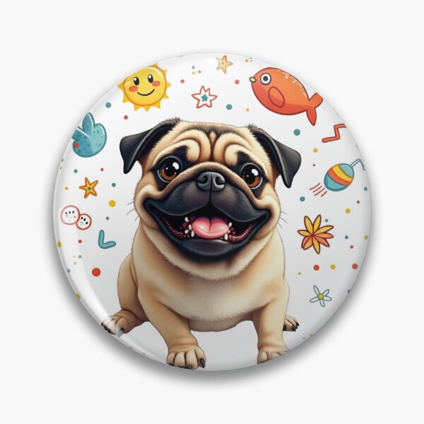 Item preview, Whimsical Pug Artworks designed and sold by KikiPuggie.
