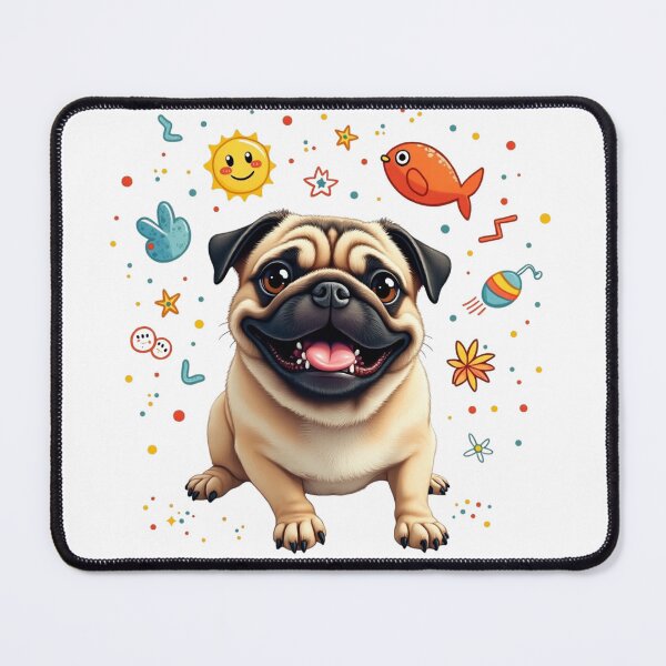 Item preview, Whimsical Pug Artworks designed and sold by KikiPuggie.
