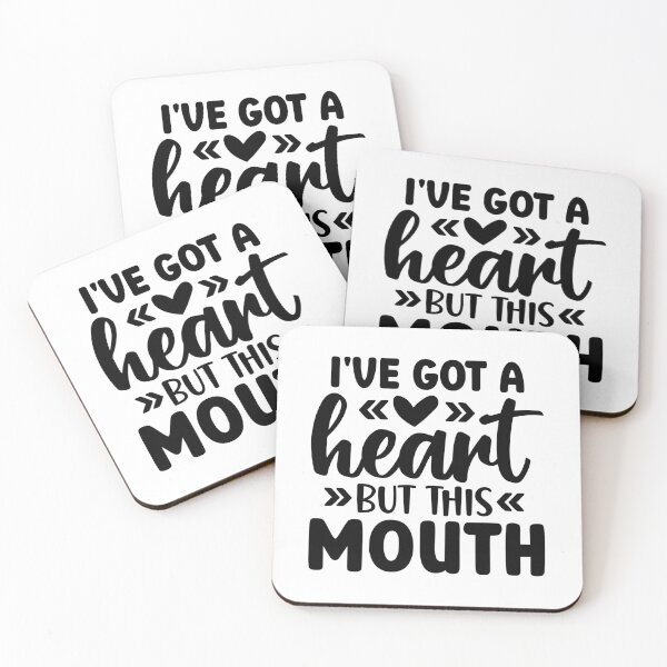 Item preview, I’ve Got a Good Heart but This Mouth – Sassy Quote (Alternate) designed and sold by artcultreone.