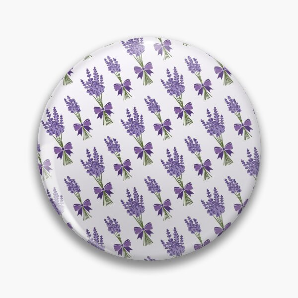 Item preview, Seamless Lavender Bouquet Pattern – Purple Flowers with Ribbons designed and sold by WojcikDesigners.