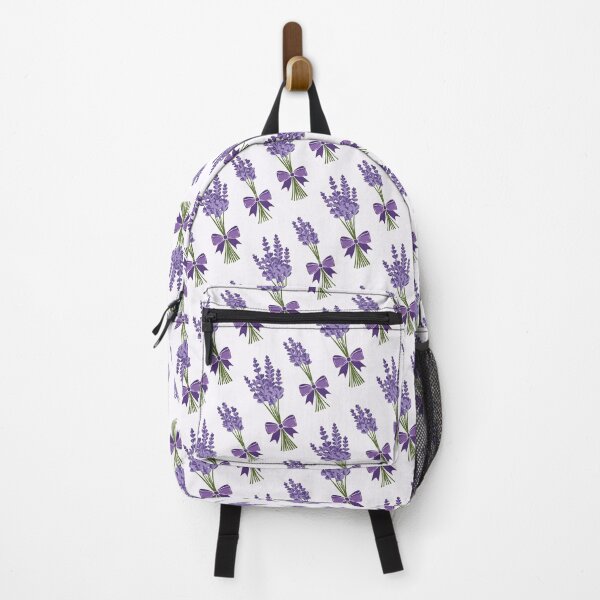 Item preview, Seamless Lavender Bouquet Pattern – Purple Flowers with Ribbons designed and sold by WojcikDesigners.