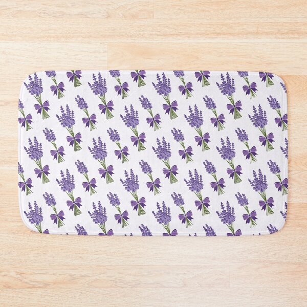 Item preview, Seamless Lavender Bouquet Pattern – Purple Flowers with Ribbons designed and sold by WojcikDesigners.