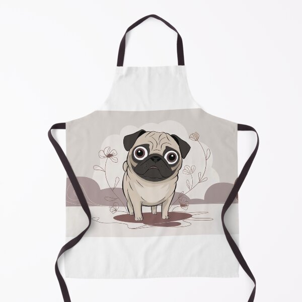 Item preview, Minimalist Pug with Butterflies Wall Art – Cute Pet Canvas Print designed and sold by jazzyfunky.