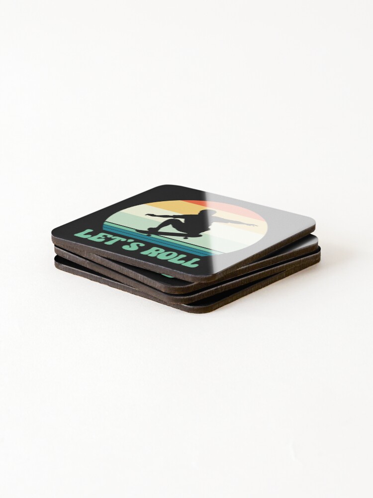 Thumbnail 4 of 5, Coasters (Set of 4), Retro - Design - Let's Roll designed and sold by RWT-Design.