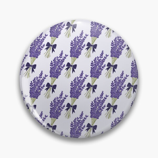 Item preview, Seamless Lavender Bouquet Pattern – Purple Flowers with Dark Ribbon designed and sold by WojcikDesigners.