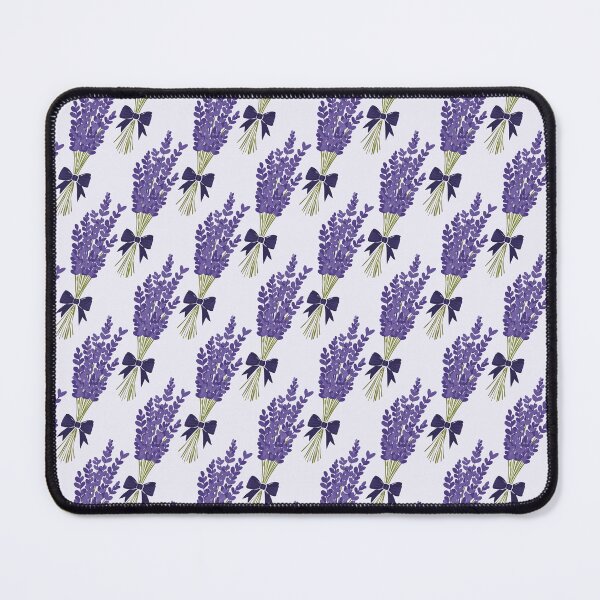 Item preview, Seamless Lavender Bouquet Pattern – Purple Flowers with Dark Ribbon designed and sold by WojcikDesigners.