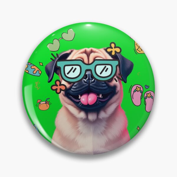 Item preview, Serene Pug Illustration arts designed and sold by KikiPuggie.