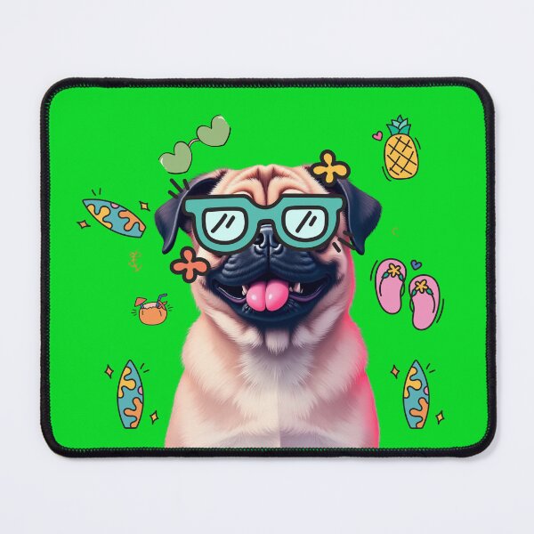 Item preview, Serene Pug Illustration arts designed and sold by KikiPuggie.