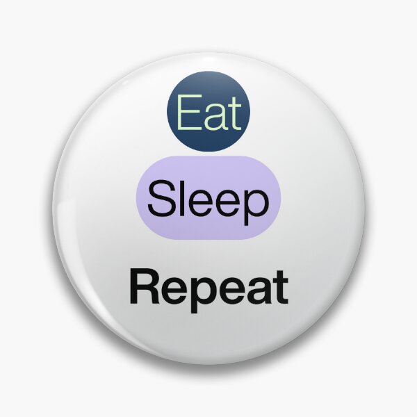 Item preview, Eat-Sleep-Repeat T-shirt designed and sold by Cute&Little Ghosts.