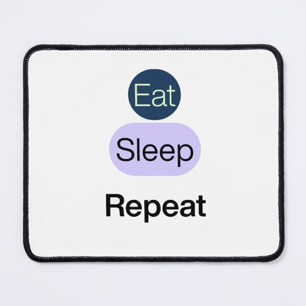 Item preview, Eat-Sleep-Repeat T-shirt designed and sold by Cute&Little Ghosts.
