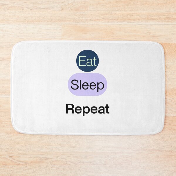 Item preview, Eat-Sleep-Repeat T-shirt designed and sold by Cute&Little Ghosts.
