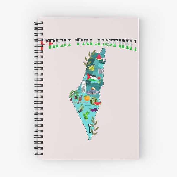 Item preview, Free Palestine map - illustrated Palestine map designed and sold by Youngkev-arts.