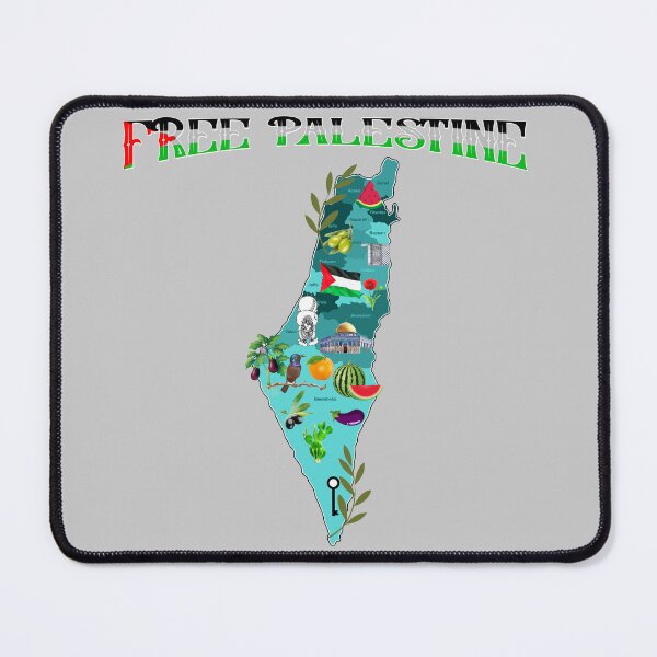 Item preview, Free Palestine map - illustrated Palestine map designed and sold by Youngkev-arts.