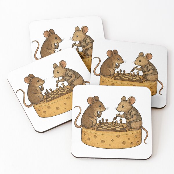 Item preview, Chess Mice on a Cheese Board designed and sold by photoparadise22.