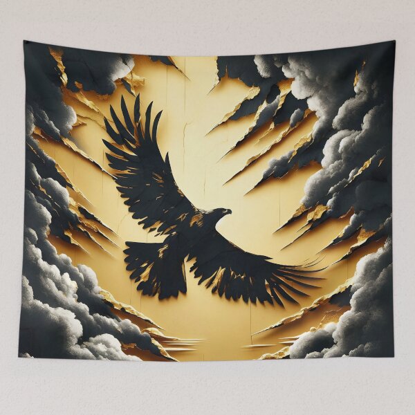 Item preview, Charcoal Torn Paper Eagle, Ai Generated Art  designed and sold by ACC .