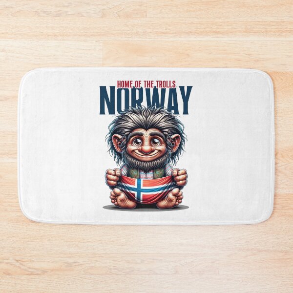 Item preview, Norwegian Troll Holding Flag – Home of the Trolls designed and sold by Infinitee8hirts.