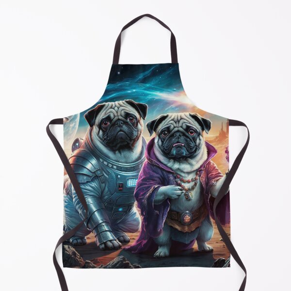 Item preview, Space Pug Planet Wall Art – Galaxy Astronaut Canvas Print designed and sold by jazzyfunky.