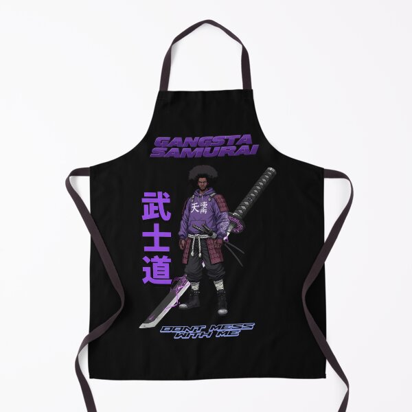 Item preview, Gangsta Samurai - Afro Street Fighter Anime Manga Design designed and sold by merrittdemareej.