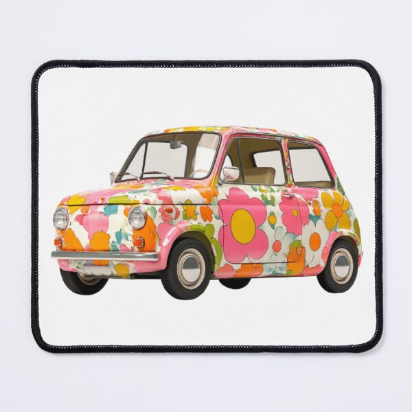 Item preview, Retro Flower Power Car – Colorful Vintage Ride designed and sold by casualnature.