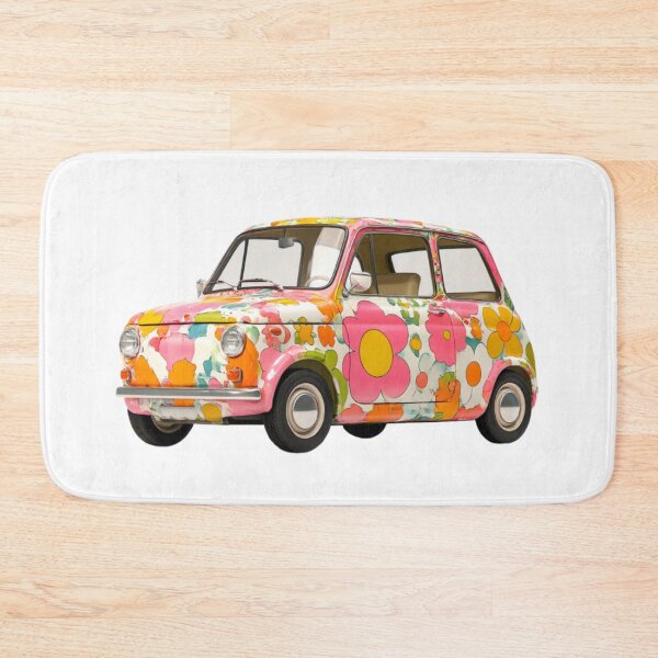 Item preview, Retro Flower Power Car – Colorful Vintage Ride designed and sold by casualnature.